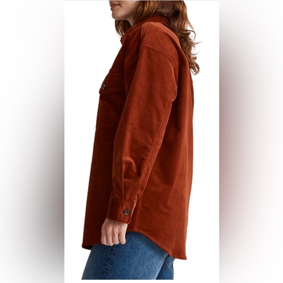 NWT | Madewell | Stretch Twill Oversized Shirt Jacket - Picture 4 of 17